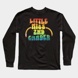 Little Miss 2nd Grader First Day Of Second Grade Long Sleeve T-Shirt